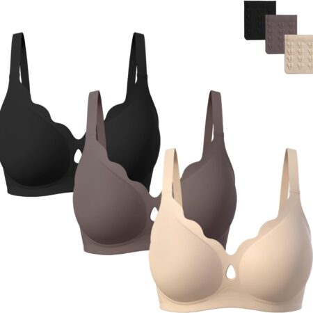 Wire-free "jelly" push-up bra