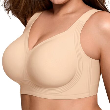 Plus-size, wire-free push-up bra