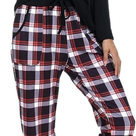 Plaid Cotton Long-Sleeve Pajama Set