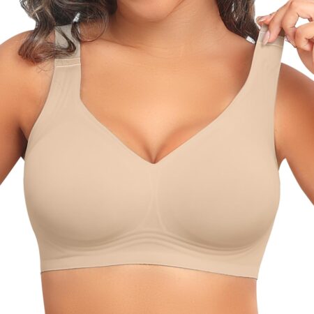 Seamless, wire-free push-up bra