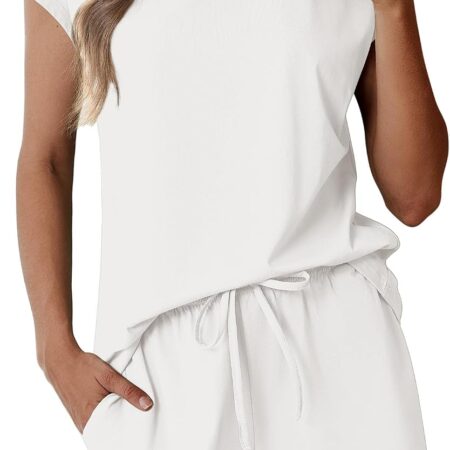 Cotton Cap-Sleeve Pajama Set (with Shorts)