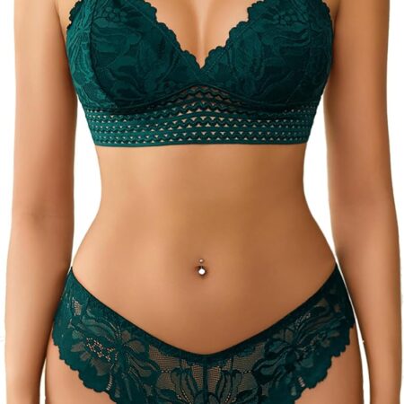 Two-piece lace lingerie set