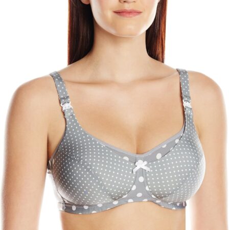 Polka-dot nursing bra