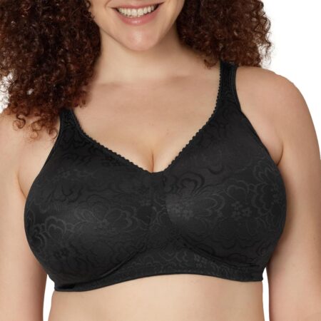 Wire-free, lift-and-support bra