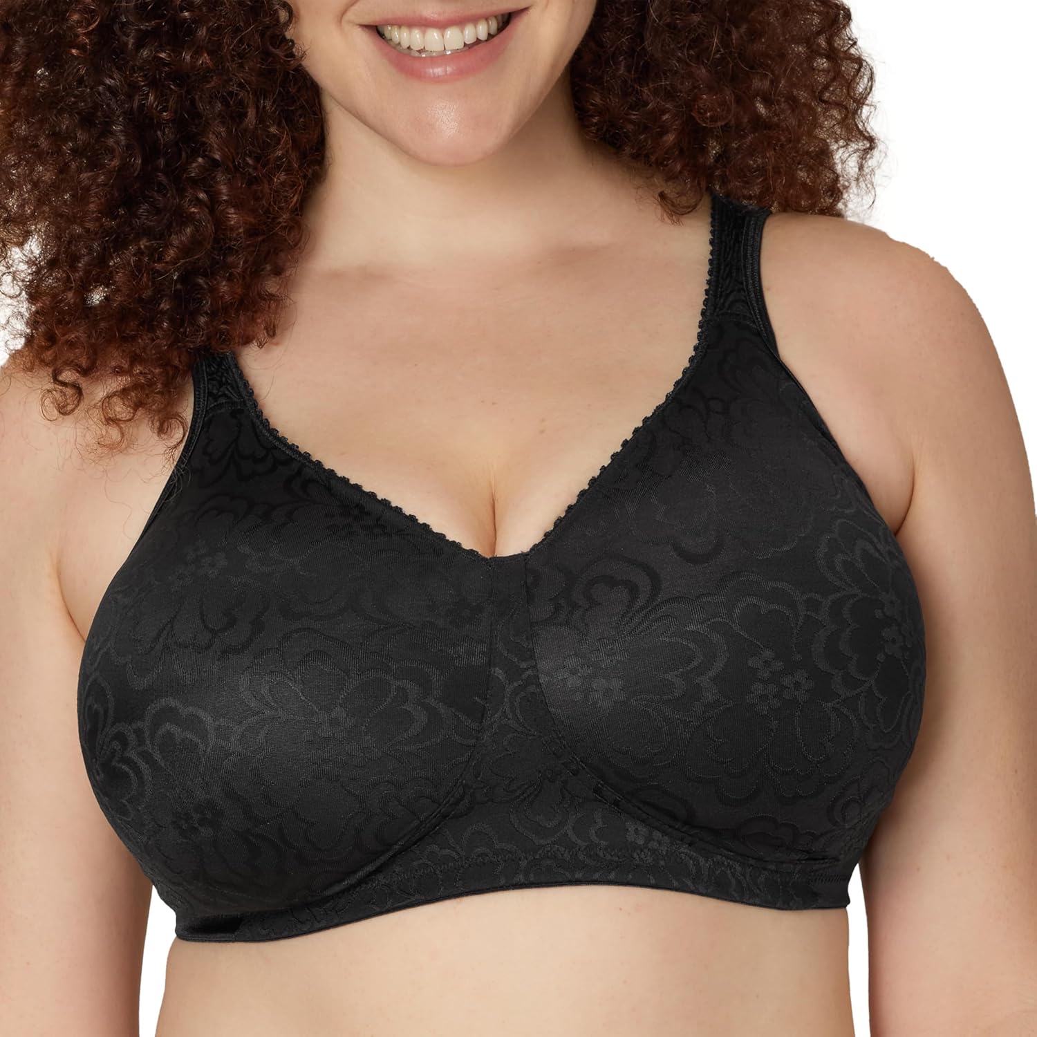 Wire-free, lift-and-support bra