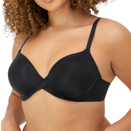 Convertible demi-cup bra