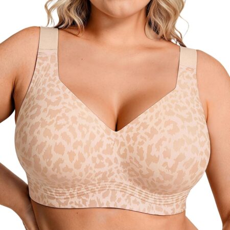 Plus-size seamless "jelly" push-up bra